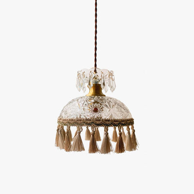 Devel Brass Glass Luxurious Pendant Light