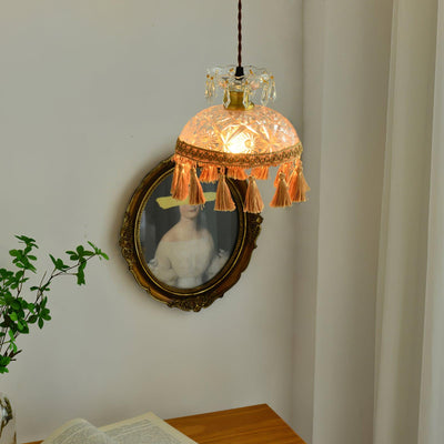 Devel Brass Glass Luxurious Pendant Light