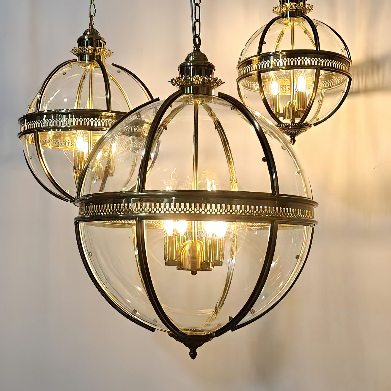 Aureford Glass Linear Pendant Light