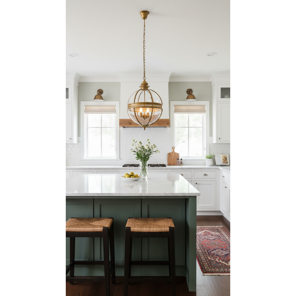 Aureford Glass Linear Pendant Light