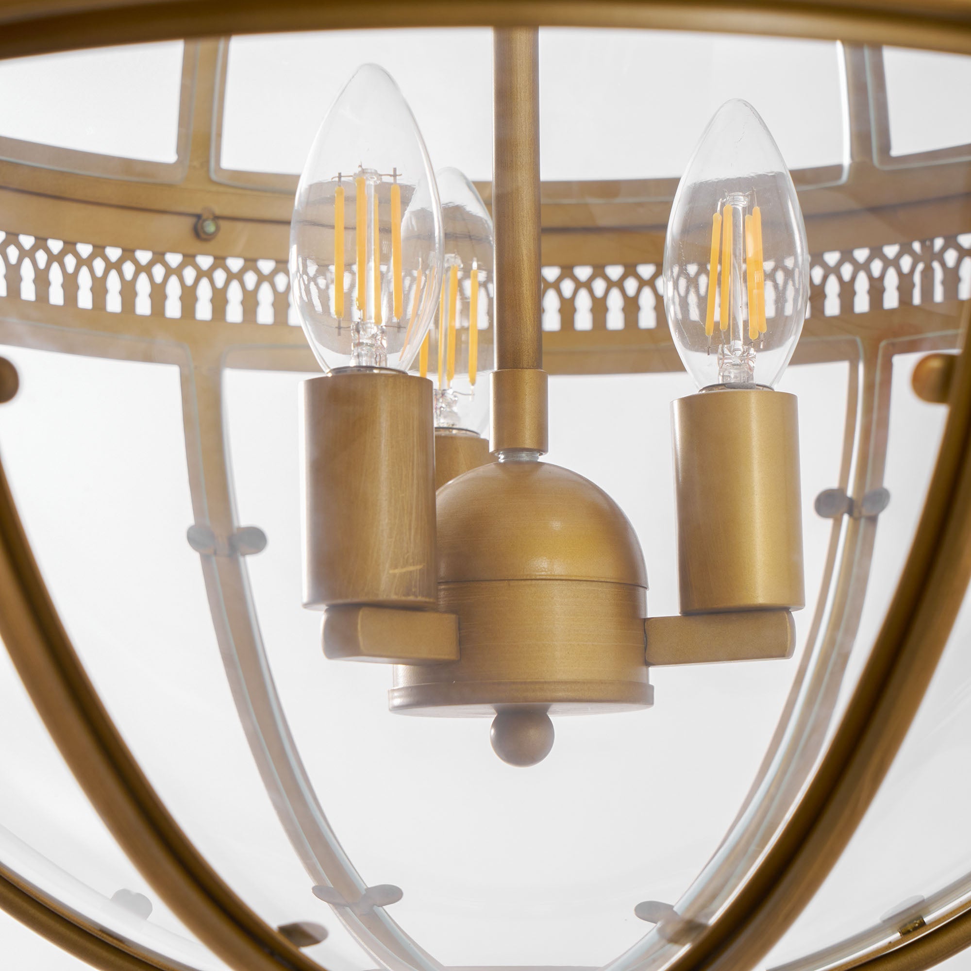 Aureford Glass Linear Pendant Light
