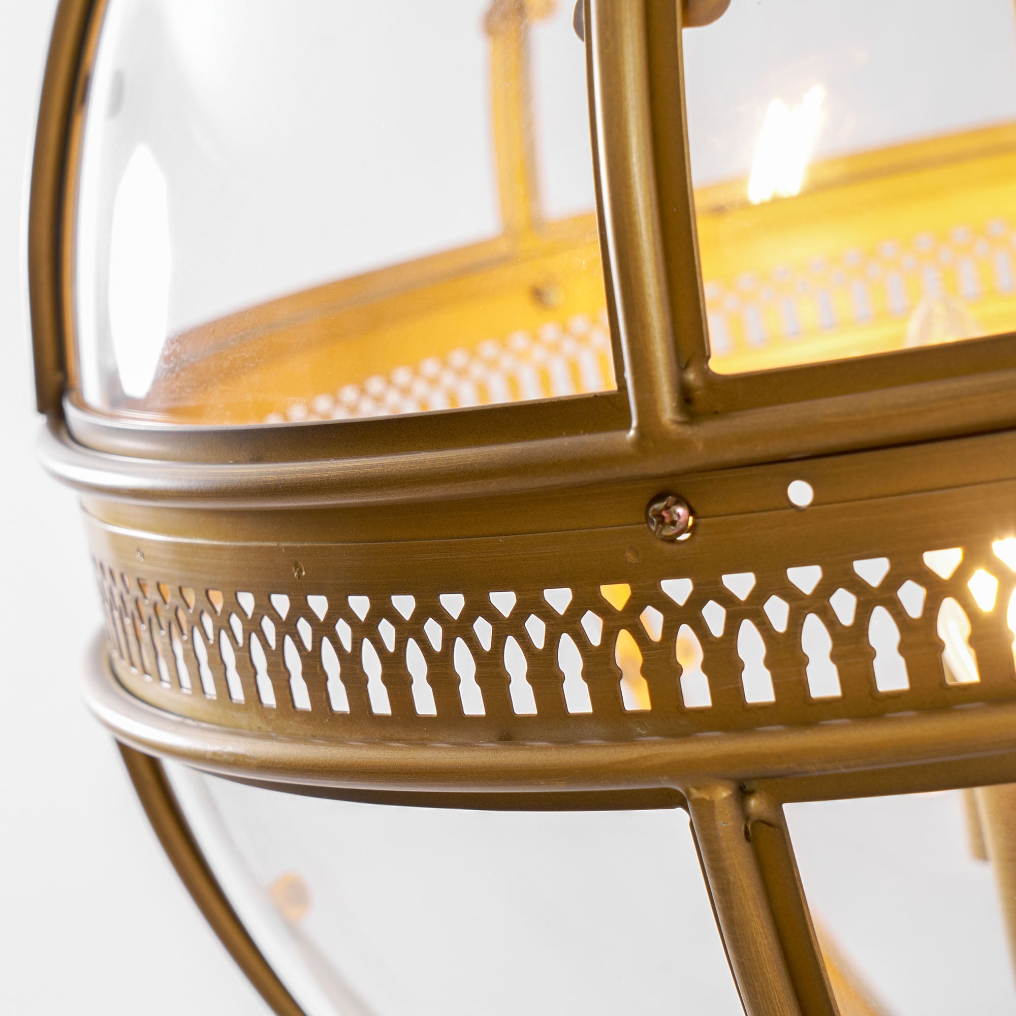 Aureford Glass Linear Pendant Light