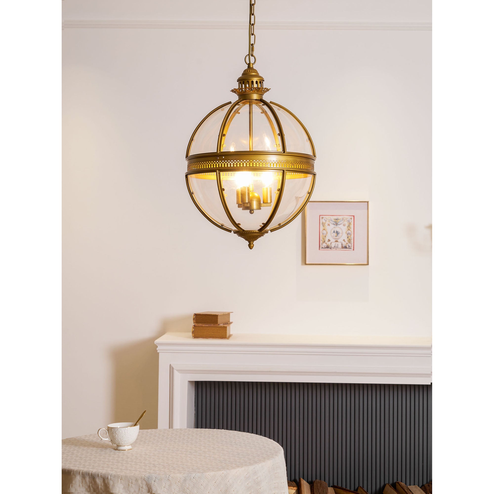 Aureford Glass Linear Pendant Light