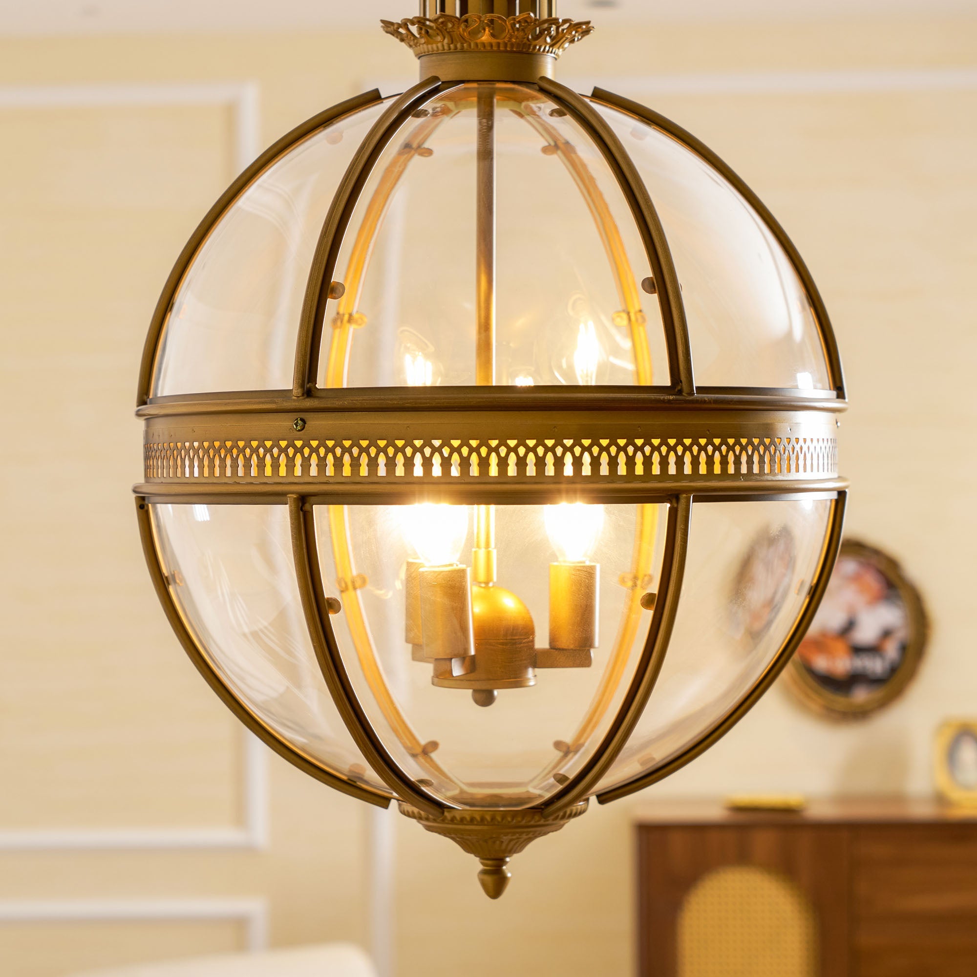 Aureford Glass Linear Pendant Light