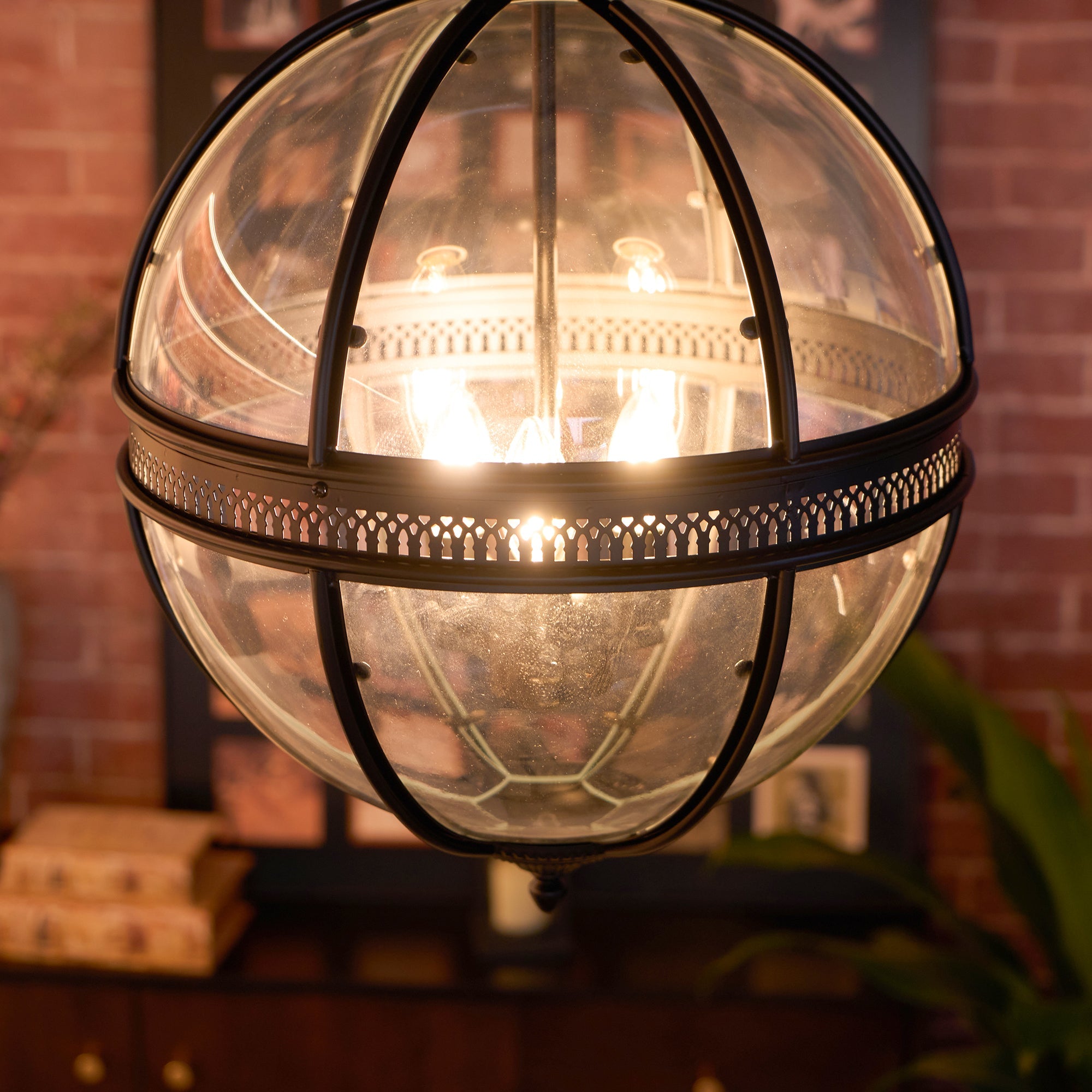 Aureford Glass Linear Pendant Light