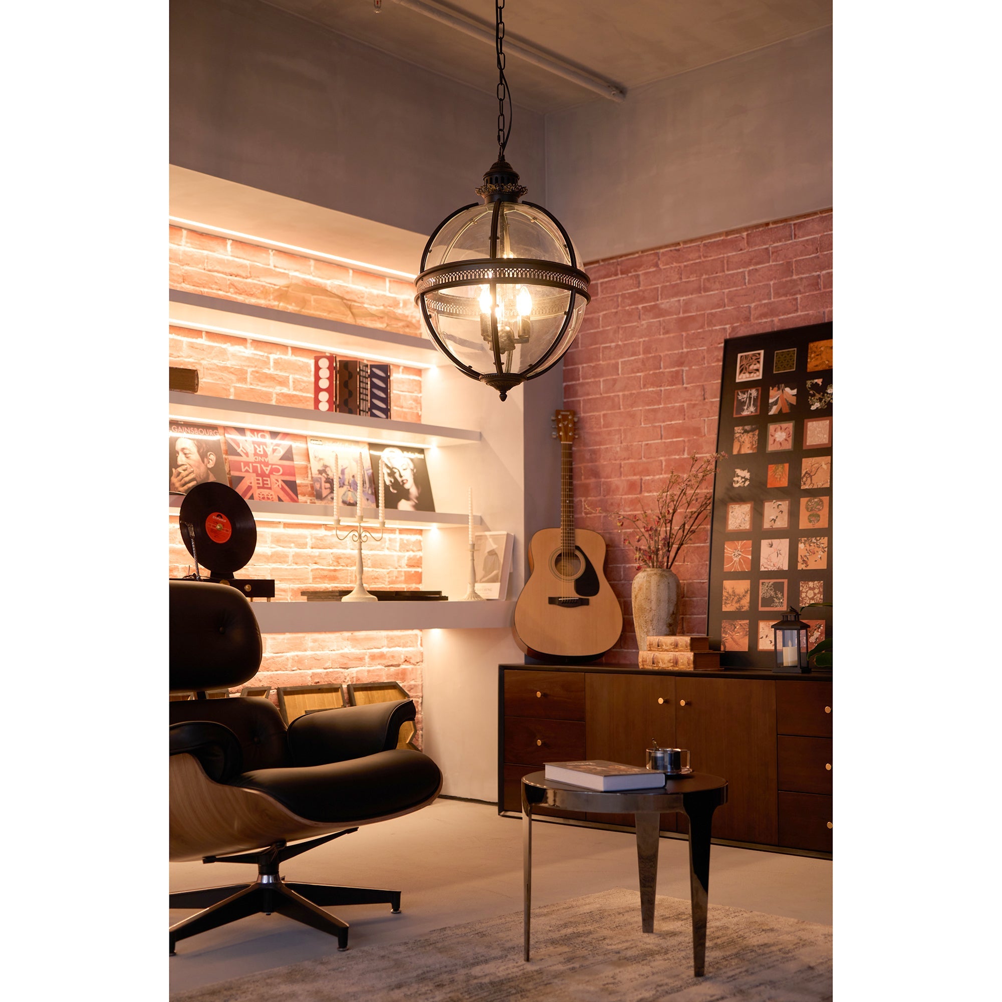 Aureford Glass Linear Pendant Light