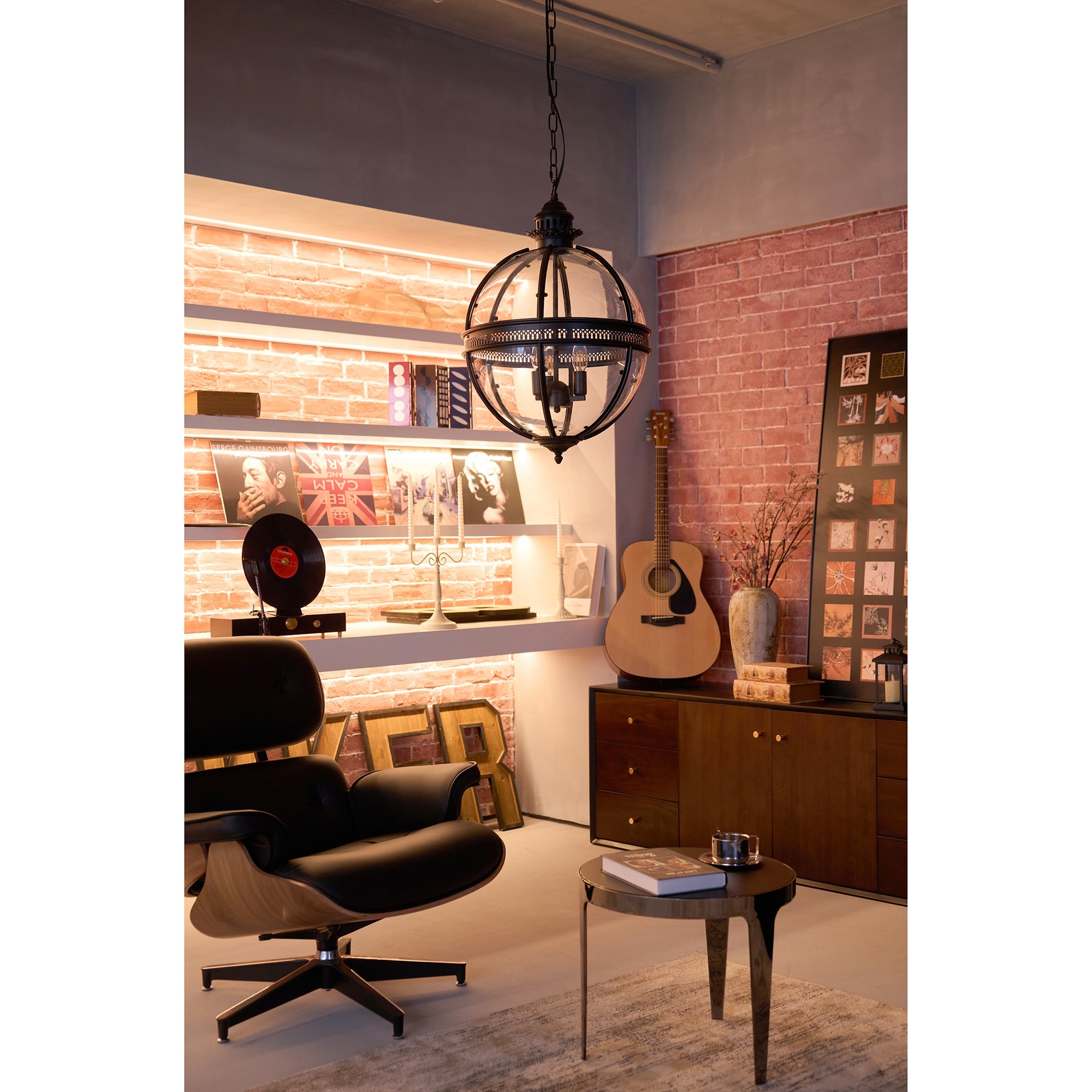 Aureford Glass Linear Pendant Light