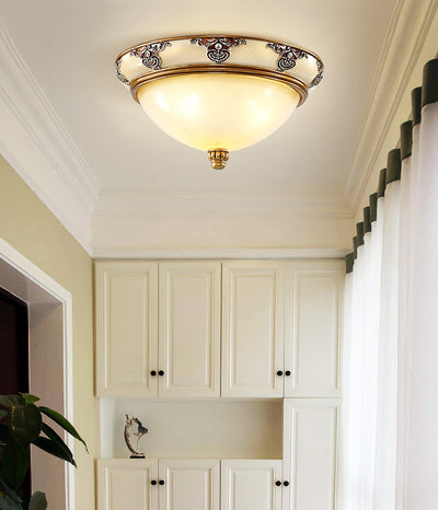 Eiriveon Ceiling Lamp Frosted Glass Antique Vintage