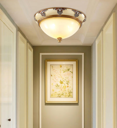 Eiriveon Ceiling Lamp Frosted Glass Antique Vintage