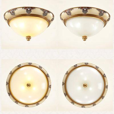 Eiriveon Ceiling Lamp Frosted Glass Antique Vintage