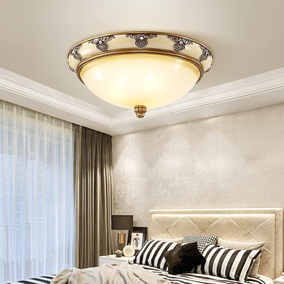 Eiriveon Ceiling Lamp Frosted Glass Antique Vintage