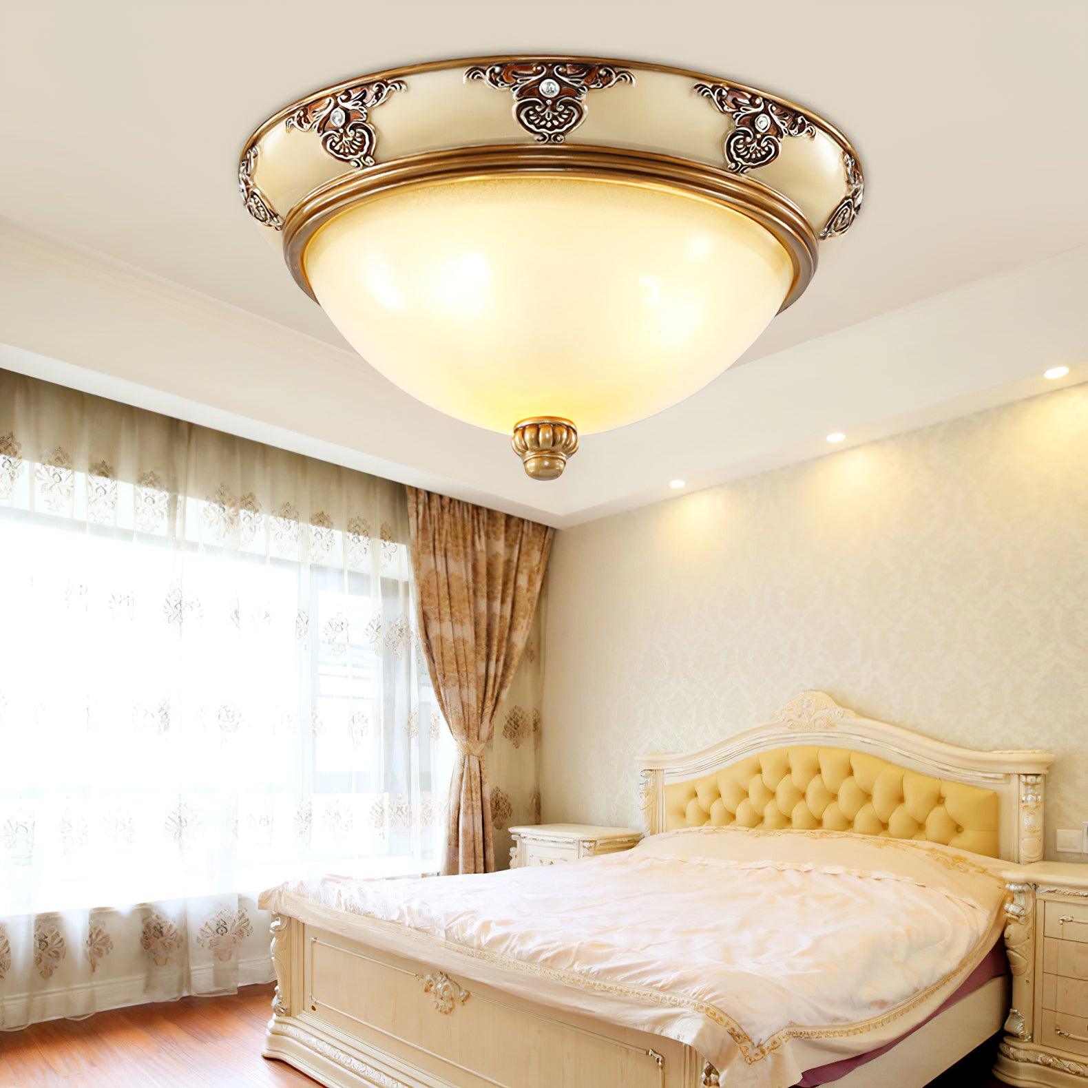 Eiriveon Ceiling Lamp Frosted Glass Antique Vintage