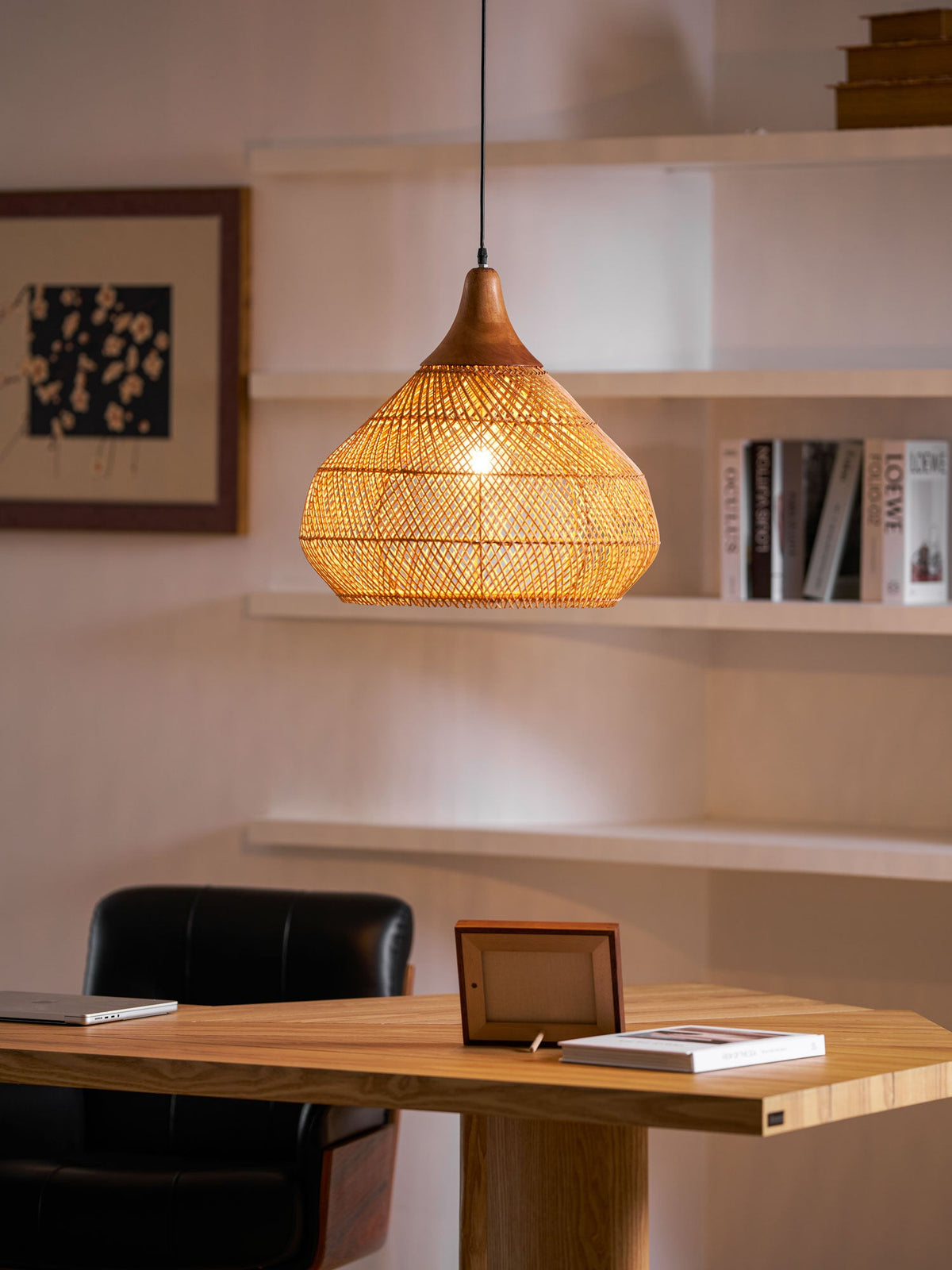 Clairstone Rattan Pendant Light