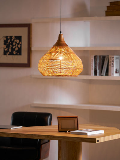 Clairstone Rattan Pendant Light