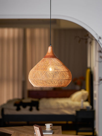 Clairstone Rattan Pendant Light