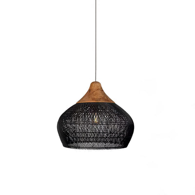 Ritta Braided Rattan Pendant Light