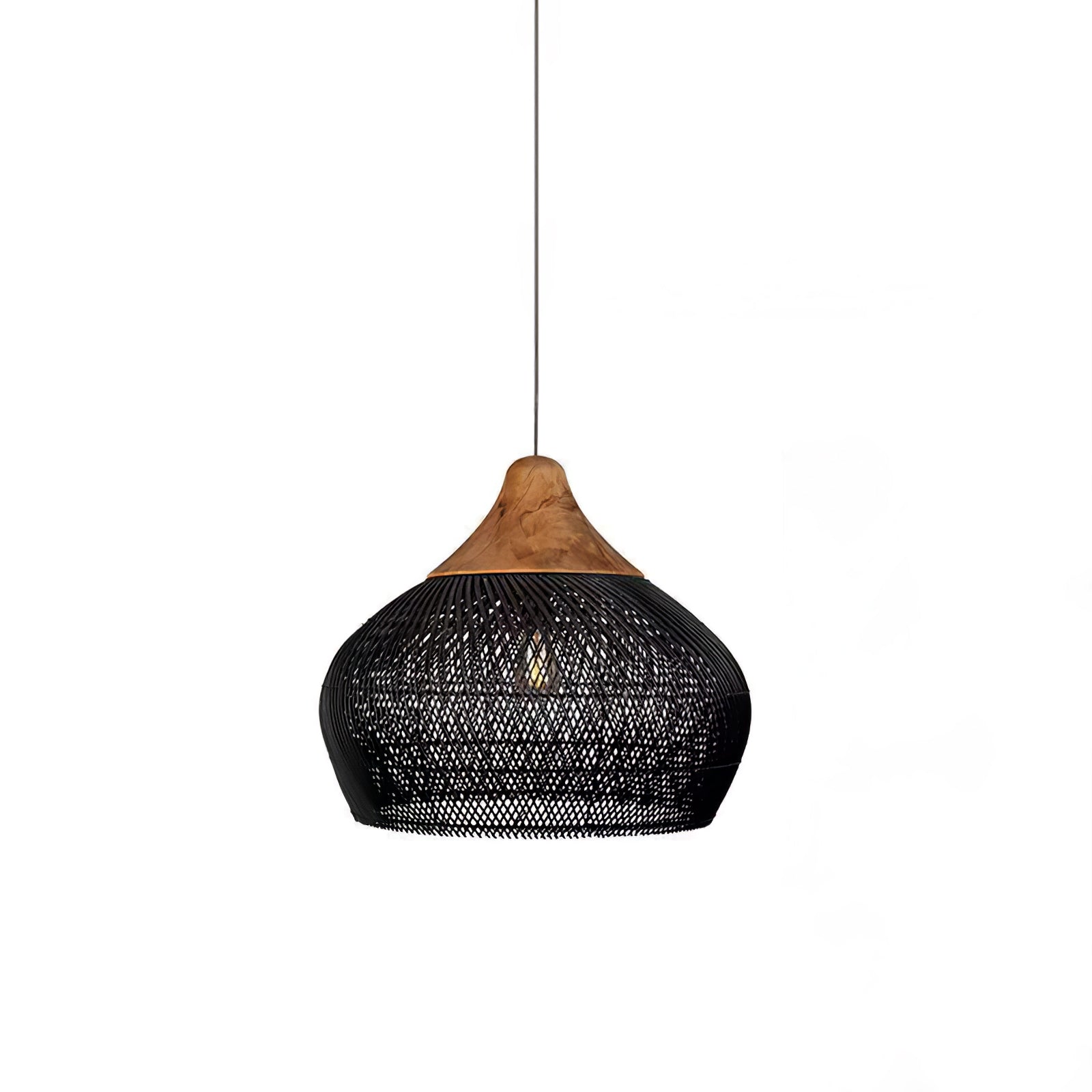 Ritta Braided Rattan Pendant Light
