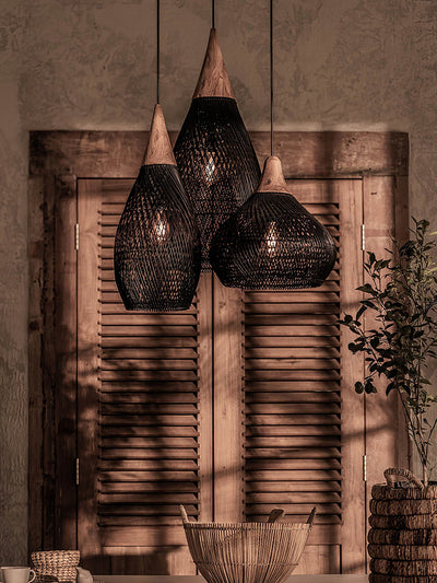 Clairstone Rattan Pendant Light
