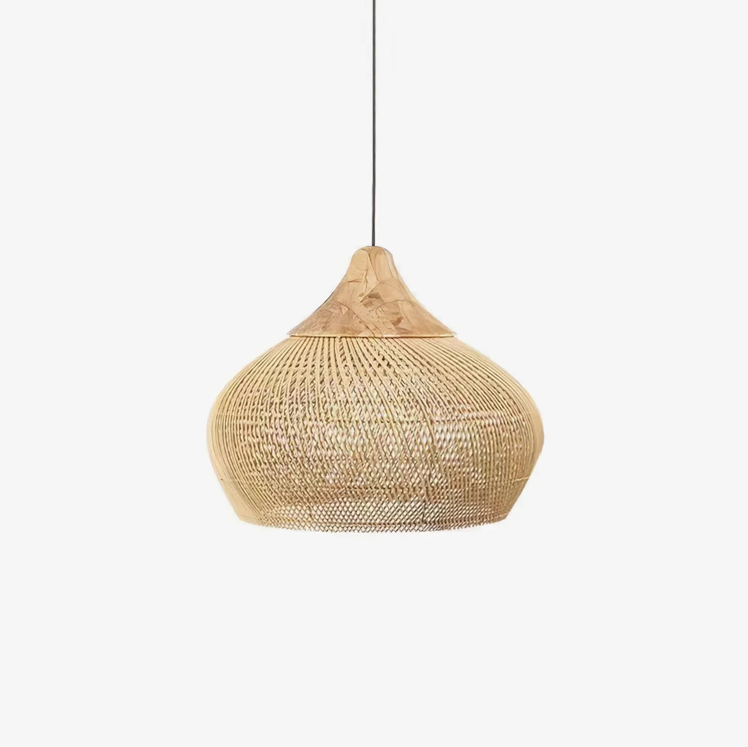 Ritta Braided Rattan Pendant Light