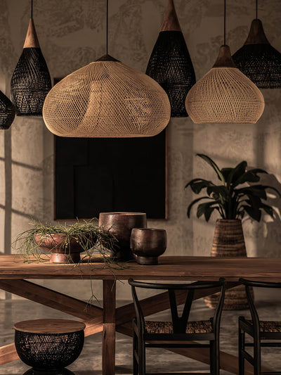 Clairstone Rattan Pendant Light