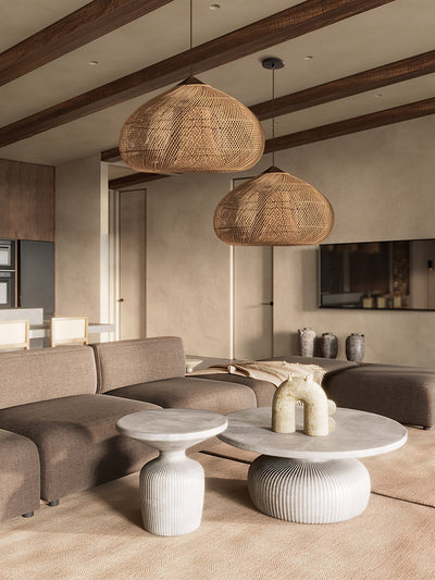 Clairstone Rattan Pendant Light