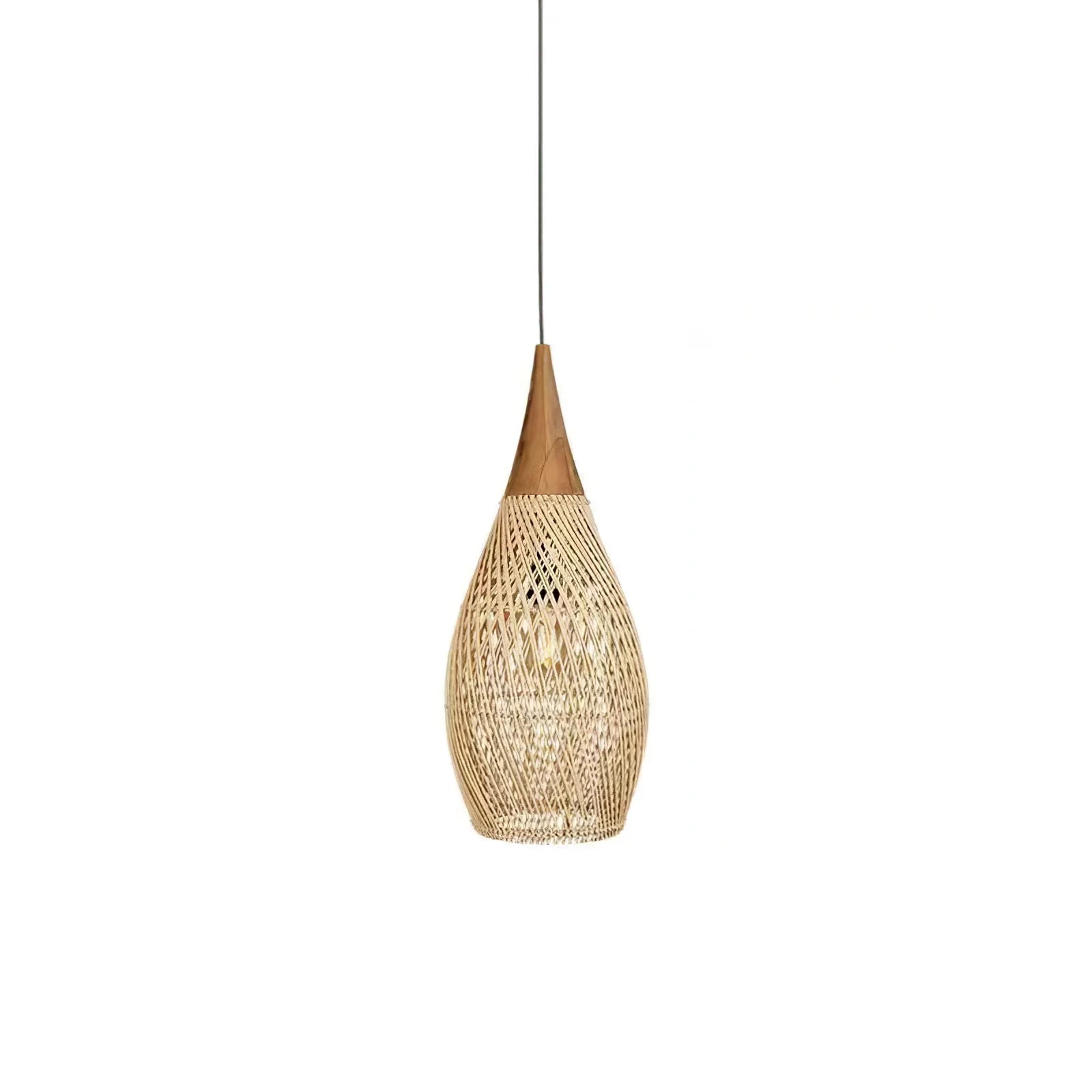 Ritta Braided Rattan Pendant Light