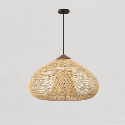 Ritta Braided Rattan Pendant Light