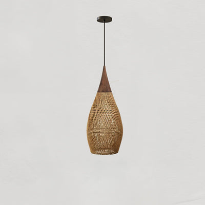 Ritta Braided Rattan Pendant Light