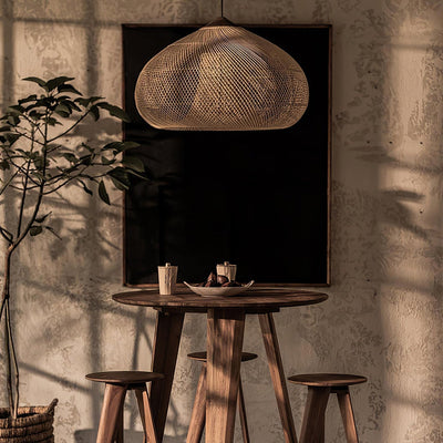 Ritta Braided Rattan Pendant Light