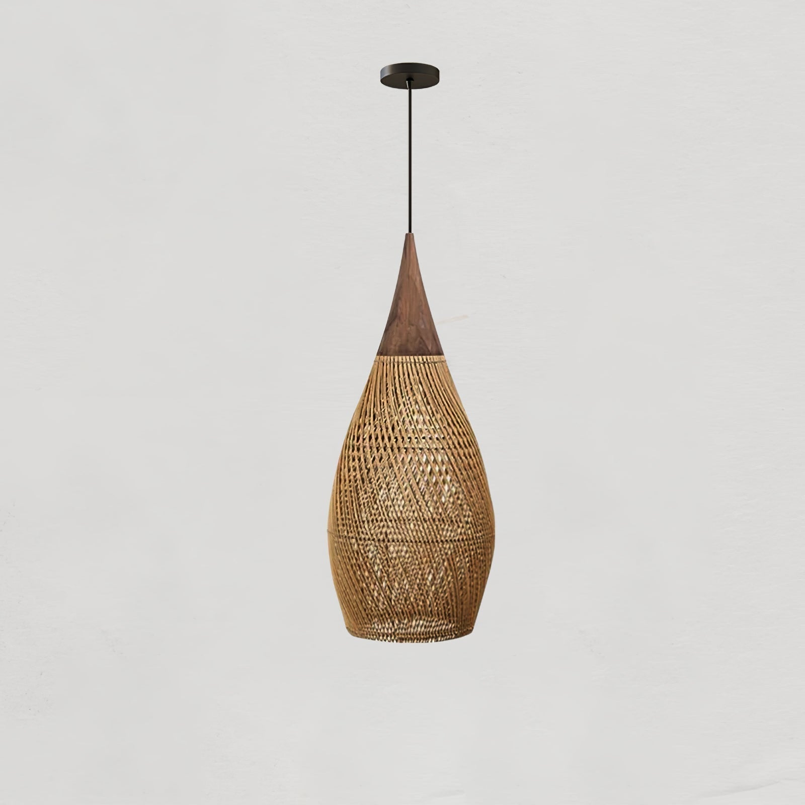 Ritta Braided Rattan Pendant Light