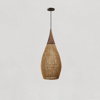 Ritta Braided Rattan Pendant Light