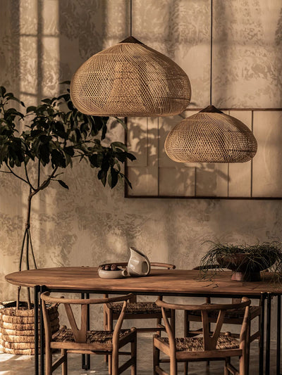 Ritta Braided Rattan Pendant Light