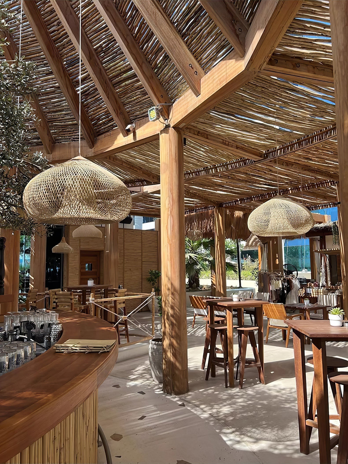 Clairstone Rattan Pendant Light