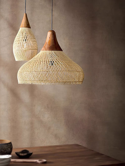 Clairstone Rattan Pendant Light