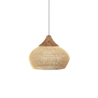 Ritta Braided Rattan Pendant Light