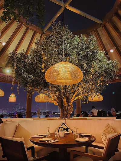 Clairstone Rattan Pendant Light
