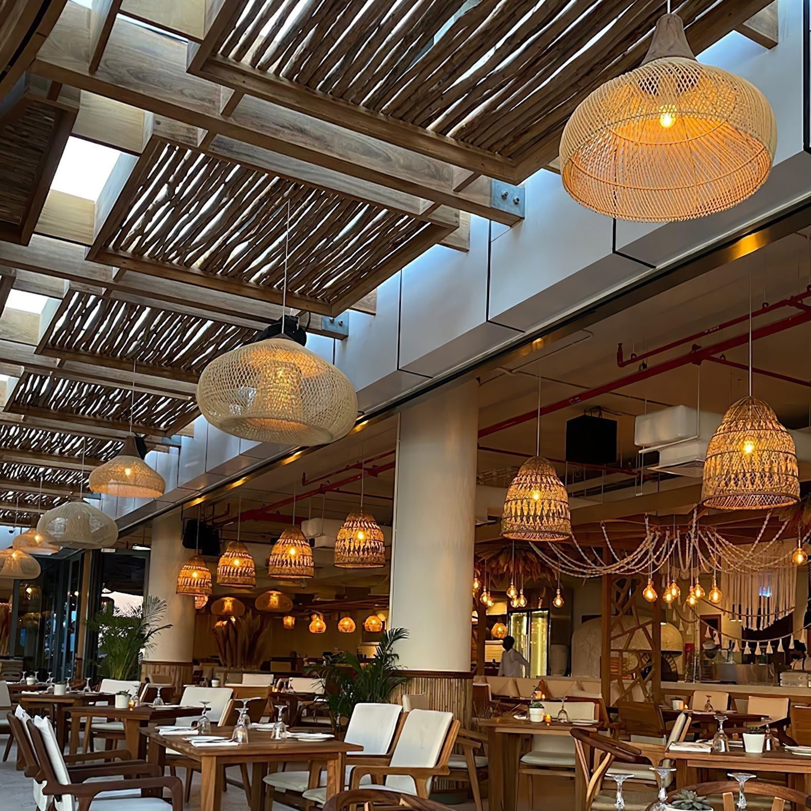 Ritta Braided Rattan Pendant Light