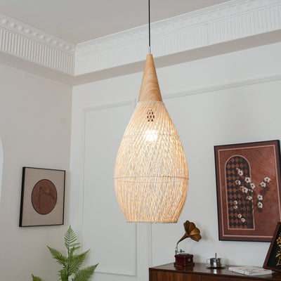 Ritta Braided Rattan Pendant Light