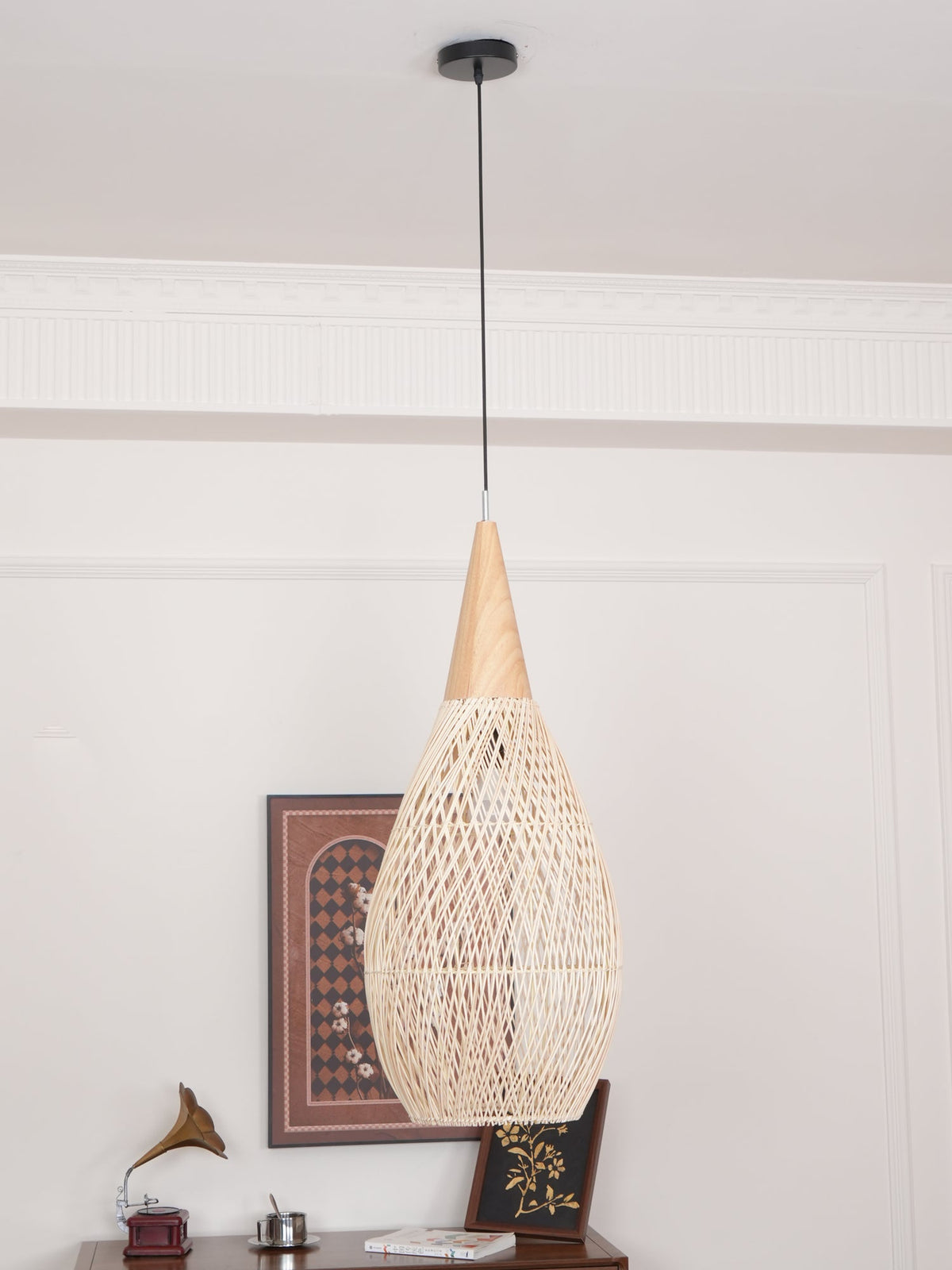 Clairstone Rattan Pendant Light