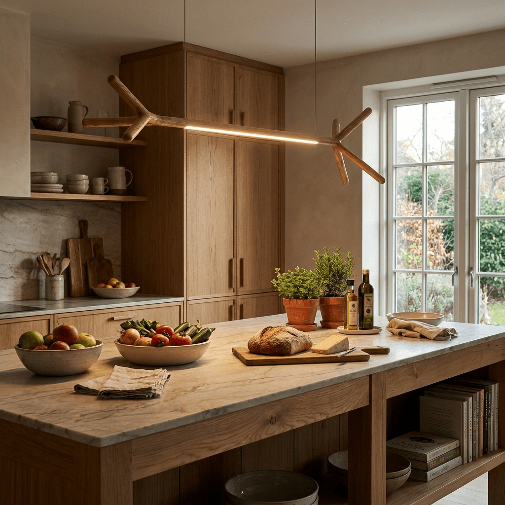 Sylanora Wood Linear Pendant Light