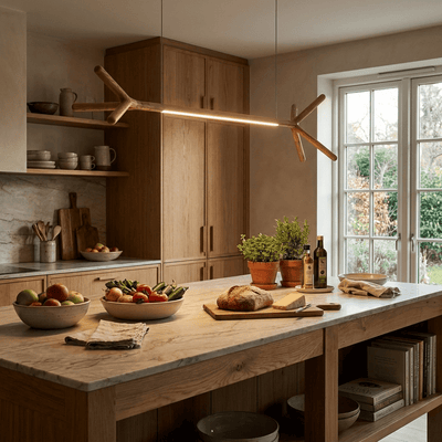 Sylanora Wood Linear Pendant Light