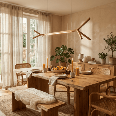 Sylanora Wood Linear Pendant Light