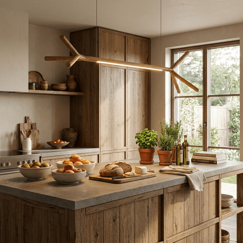 Sylanora Wood Linear Pendant Light