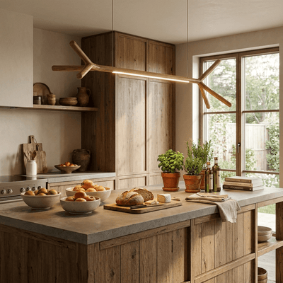 Sylanora Wood Linear Pendant Light