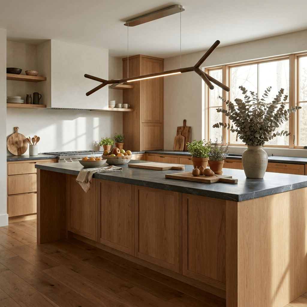 Sylanora Wood Linear Pendant Light