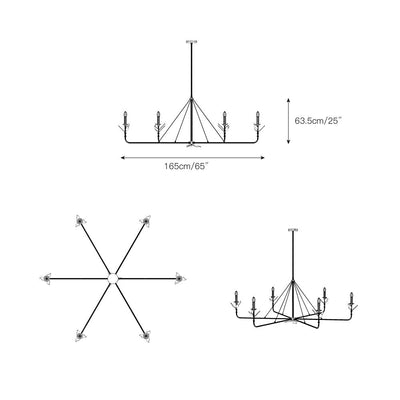 Westgrove Branching Leaf Chandelier