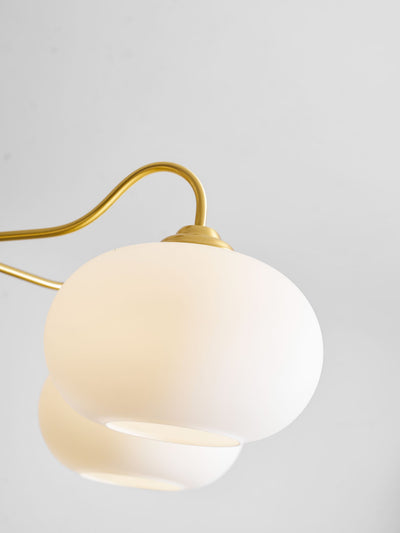 Norwell Brass Wooden Persimmon Chandelier