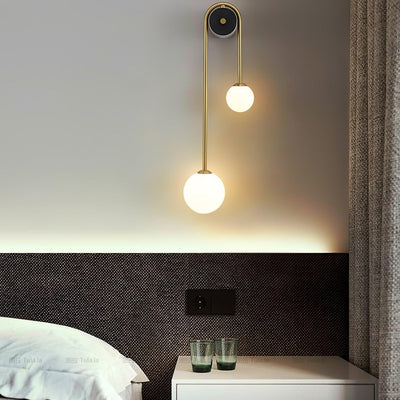Valentina Brass Arc Wall Light