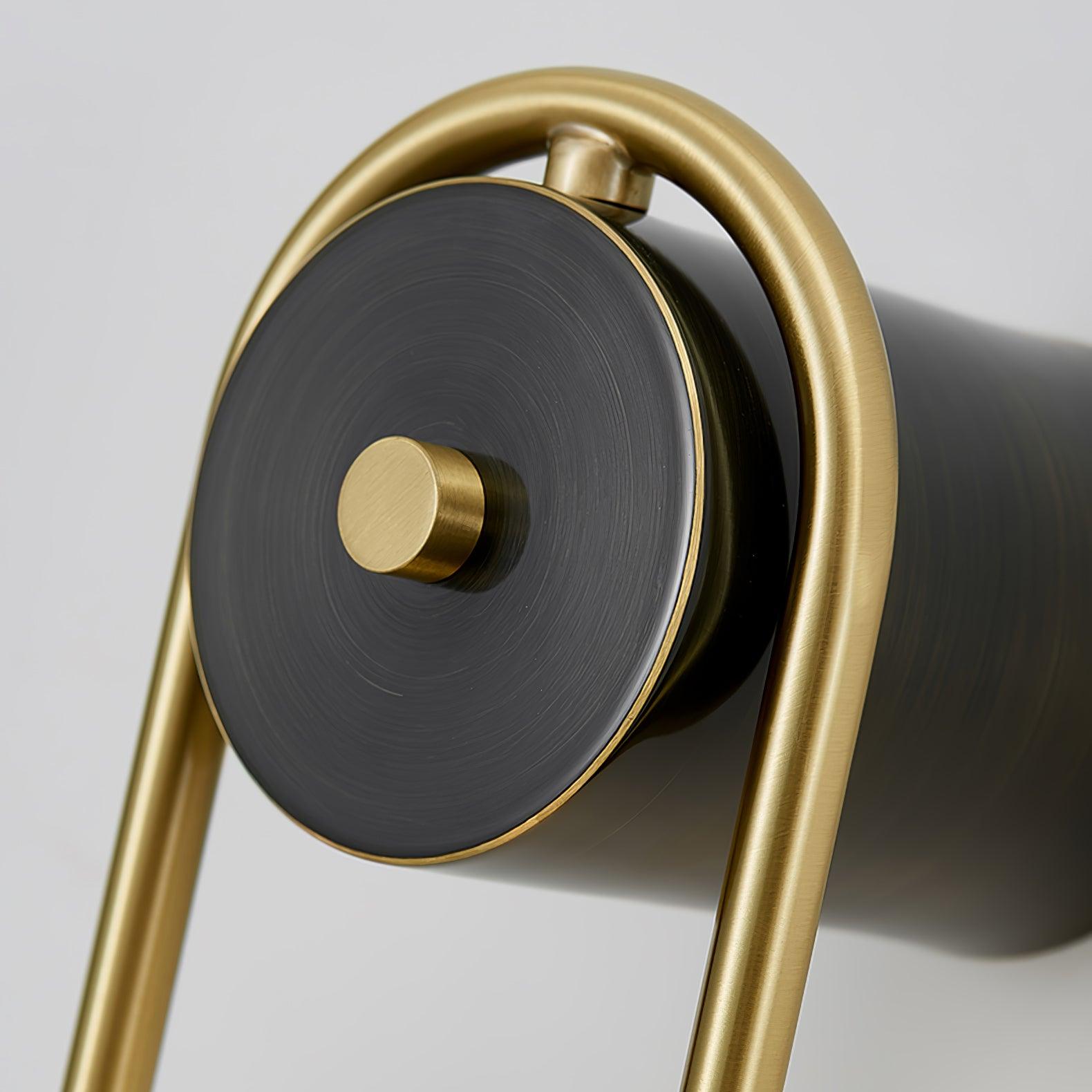 Teveny Modern Minimalist Arc Brass Glass Wall Light