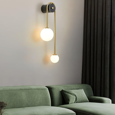 Valentina Brass Arc Wall Light